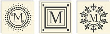 Three Designing Women - Changeables Monogram Sets (Letter M)