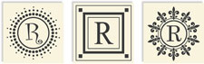 Three Designing Women - Changeables Monogram Sets (Letter R)