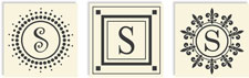 Three Designing Women - Changeables Monogram Sets (Letter S)