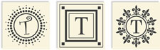 Three Designing Women - Changeables Monogram Sets (Letter T)