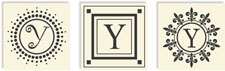 Three Designing Women - Changeables Monogram Sets (Letter Y)