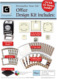 Three Designing Women Self-Inking Stamper Changeables Gift Sets and Design Packs - Office (CHBXSETOffice)