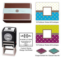 Three Designing Women - Custom Stamper Desk Set Gift Certificate (Lattice)