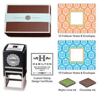 Three Designing Women - Custom Stamper Desk Set Gift Certificate (Medallion)