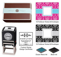 Three Designing Women - Custom Stamper Desk Set Gift Certificate (Toile)