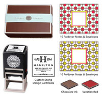 Three Designing Women - Custom Stamper Desk Set Gift Certificate (Trellis)