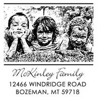 Three Designing Women - Custom Self-Inking Photo Stamps #POPH7002