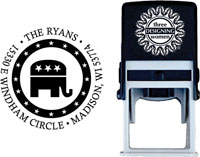 Three Designing Women - Custom Self-Inking Stamp #CS-3696 (Republicans Politcal)
