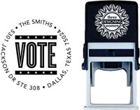 Three Designing Women - Custom Self-Inking Stamp #CS-3697 (Vote Politcal)
