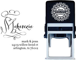 Three Designing Women - Custom Self-Inking Stamp #CS-A10019S