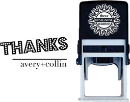 Three Designing Women - Custom Self-Inking Stamps #CS-S10001S