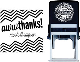 Three Designing Women - Custom Self-Inking Stamps #CS-S10002S