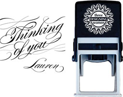 Three Designing Women - Custom Self-Inking Stamps #CS-S10009S