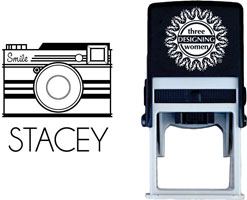 Three Designing Women - Custom Self-Inking Stamps #CS-S10011S