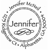 Three Designing Women - Custom Stamper #CS-3202 (Name)