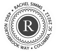 Three Designing Women - Custom Stamper #CS-3204 (One Initial)