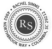 Three Designing Women - Custom Stamper #CS-3204 (Two Initials)