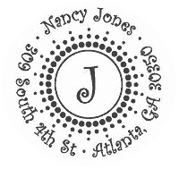 Three Designing Women - Custom Stamper #CS-3214 (One Initial)
