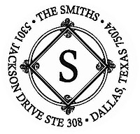 Three Designing Women - Custom Stamper #CS-3219 (One Initial)