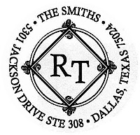 Three Designing Women - Custom Stamper #CS-3219 (Two Initials)