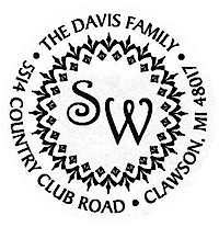 Three Designing Women - Custom Stamper #CS-3224 (Two Initials)