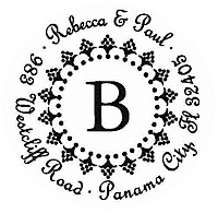 Three Designing Women - Custom Stamper #CS-3226 (One Initial)