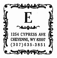 Three Designing Women - Custom Stamper #CS-3229 (One Initial)