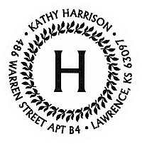 Three Designing Women - Custom Stamper #CS-3230 (One Initial)