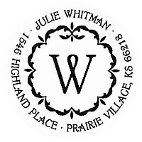 Three Designing Women - Custom Stamper #CS-3231 (One Initial)