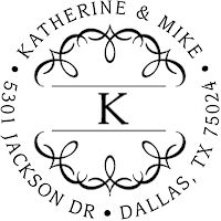 Three Designing Women - Custom Stamper #CS-3238 (One Initial)