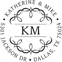 Three Designing Women - Custom Stamper #CS-3238 (Two Initials)