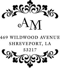 Three Designing Women - Custom Stamper #CS-3239 (Two Initials)