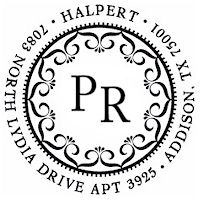Three Designing Women - Custom Stamper #CS-3241 (Two Initials)