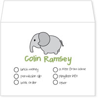 I'm Inkpressed School Envelopes - Elephant (Holiday Papers #SE-1205)