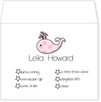 I'm Inkpressed School Envelopes - Pink Whale (Holiday Papers #SE-1207)