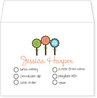 I'm Inkpressed School Envelopes - Bubble Flowers (Holiday Papers #SE-1223)