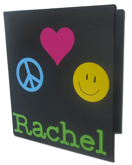 Personalized Three Ring Binder