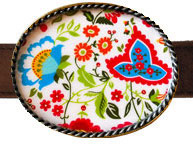 Boatman Geller - Belt Buckles (Bright Floral) (BG0003)