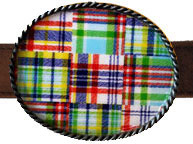 Boatman Geller - Belt Buckles (Madras Patch Blue) (BG0012)