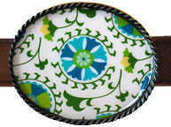 Boatman Geller - Belt Buckles (Suzani Teal) (BG0013)