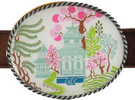 Chinioserie Belt Buckles by Boatman Geller (BG-chinioserie)