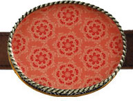 Lotus Repeat Poppy Belt Buckles by EA Designs (EA-lotusrepeat-poppy)
