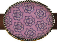 Lotus Repeat Violet Belt Buckles by EA Designs (EA-lotusrepeat-violet)