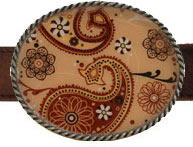 Paisley Cafe Belt Buckles by EA Designs (EA-paisley-cafe)