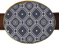 Cameroon Navy Belt Buckles by Julie Browning Bova (cameroon-navy)