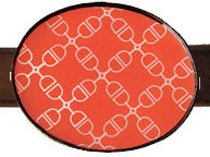 Crossbit Coral Belt Buckles by Julie Browning Bova (crossbit-coral)