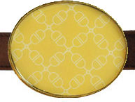 Crossbit Yellow Belt Buckles by Julie Browning Bova (crossbit-yellow)