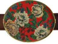 English Rose Red Belt Buckles by Julie Browning Bova (englishrose-red)
