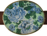 English Rose Mint Belt Buckles by Julie Browning Bova (englishrose-mint)
