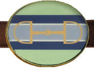 Modern Bit Mint Belt Buckles by Julie Browning Bova (modernbit-mint)